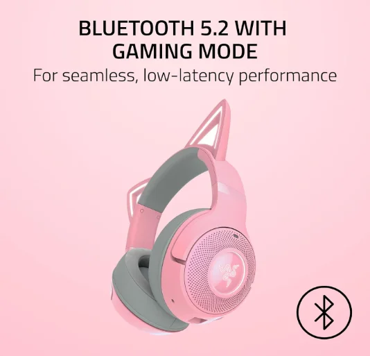 Razer Kraken Kitty V2 BT беспроводная гарнитура RGB Roma уши и наушники-Bluetooth 5 2-40 мм
