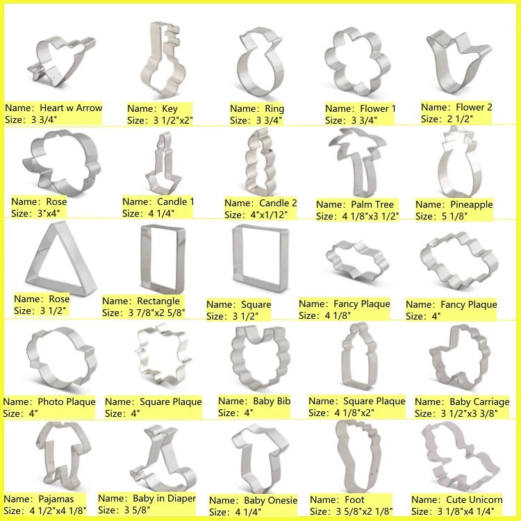 Festival Celebration Mold Stainless Steel Cookie Mold And Cutter Baking Pastry Tools Cookie Set Mold