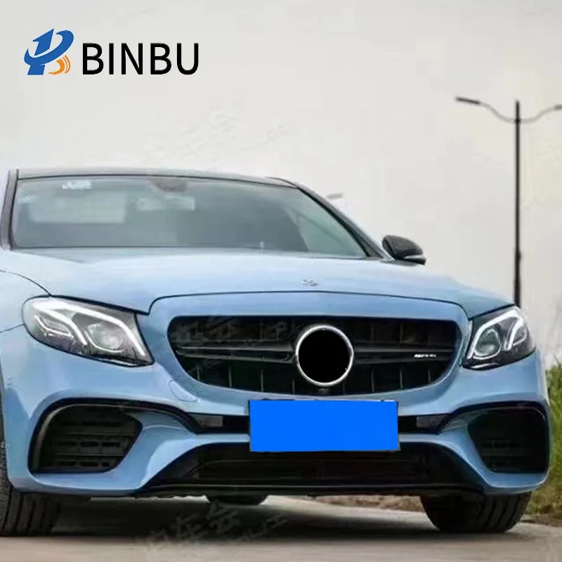 FOR Mercedes Benz E-class w213 modification and upgrading e63s sports front bumper grille AMG body kit