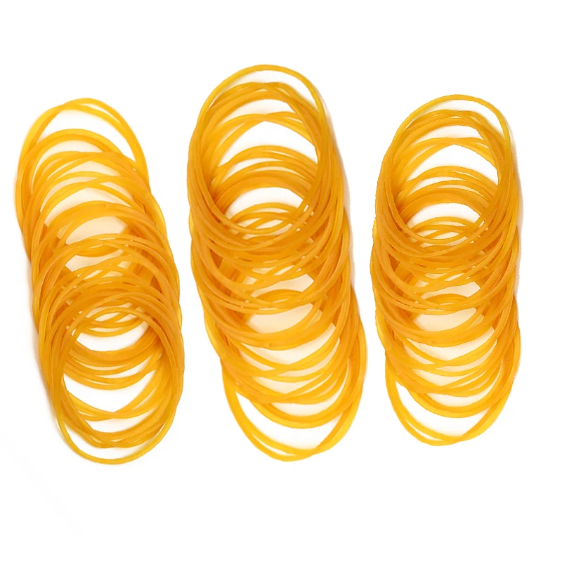 Wholesale custom yellow transparent 38mm 32mm natural rubber band