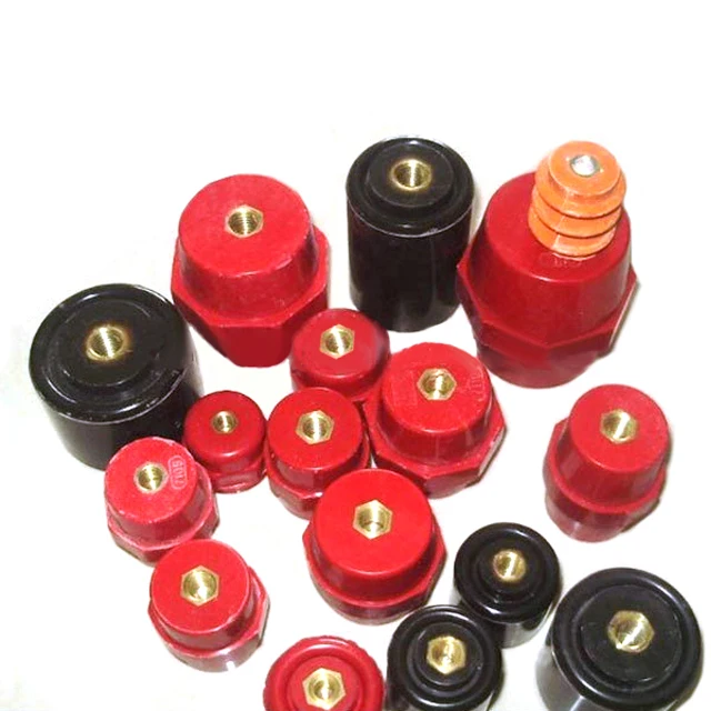 SM51 red bar busbar composite insulator , 7000v insulated silicone fiberglass 11kv pin insulator