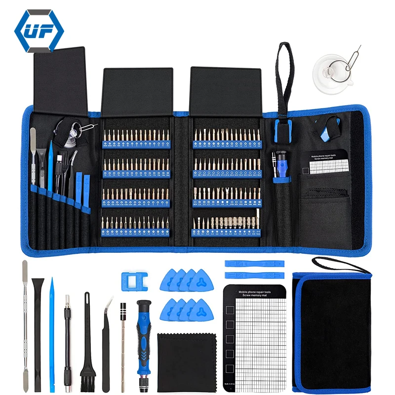 Kingsdun 142 шт. Hoto мини отвертка с 120 насадками набор магнитных инструментов для ремонта Чжэцзян отвертка для iPhone, MacBook