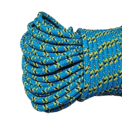Factory direct sales 1/2 Inch Double Braided Arborist Climbing Rope blue