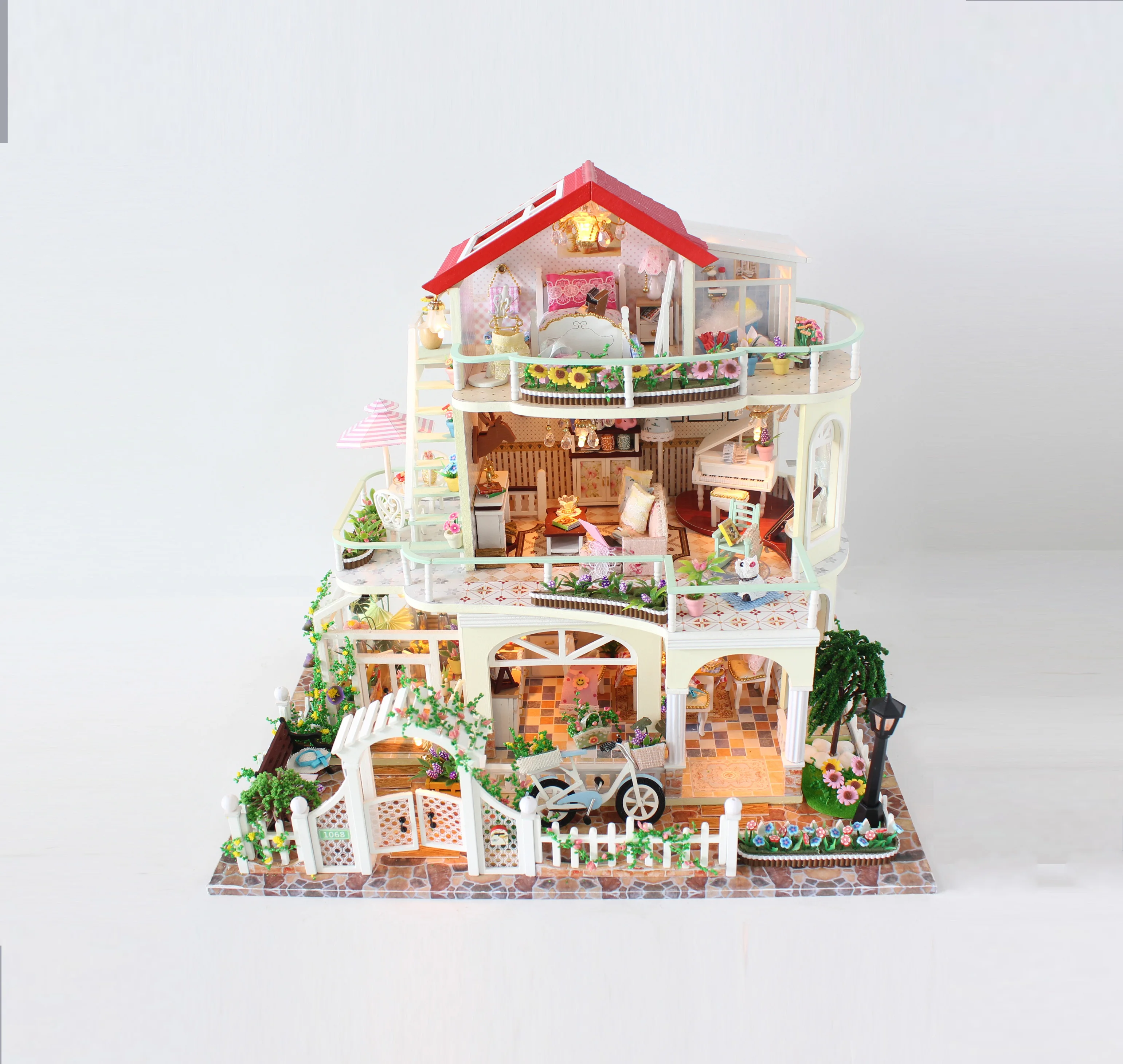 New Arrival Diy Wooden Dollhouse Miniatures Furniture Miniature Dollhouse Furniture Miniature Christmas Houses