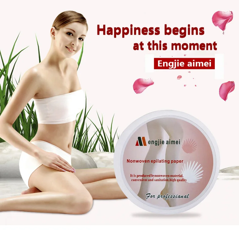 OEM non-woven fabric disposable hair removal paper underarm Depilatory Paper Body Hair Removal Waxing