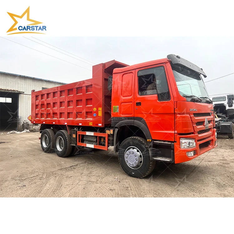 China Made Second-Hand New Left Hand Drive HOWO 8 Wheel Dump Truck Dredging Mining Truck 15 Tons Second-Hand Truck 6*4 Wheel Dum