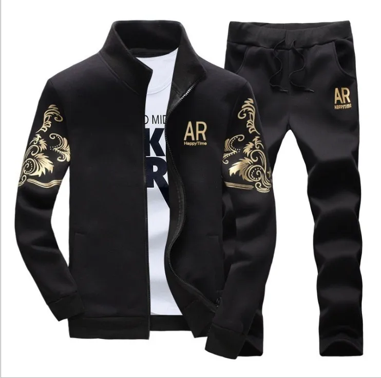 Модный дизайн, осенние мужские спортивные костюмы из 2 предметов, Спортивные Повседневные костюмы с длинным рукавом, стильные индивидуальные мужские спортивные костюмы для бега