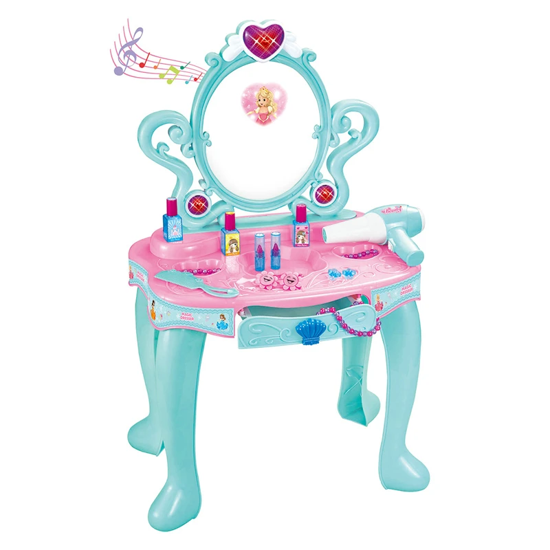 Pretend play dressing up table mirror play set toys girls princess