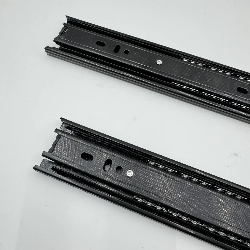 Furniture Fitting Drawer Runner Cold Rolled Steel Telescopic Channel Guide Metal Drawer Slider