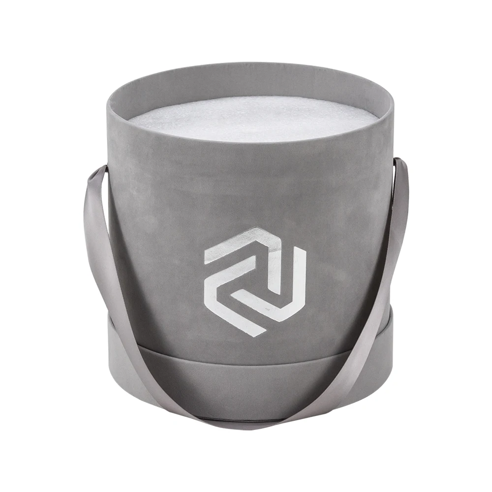 wholesale medium flower boxes with foam velvet rose box fashion flower gift packaging cardboard boxes for flowers