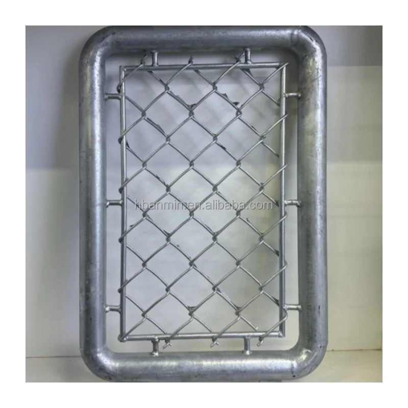 Hot Dipped Galvanized Pvc Coated Chain Link Fences fencing net iron wire mesh price