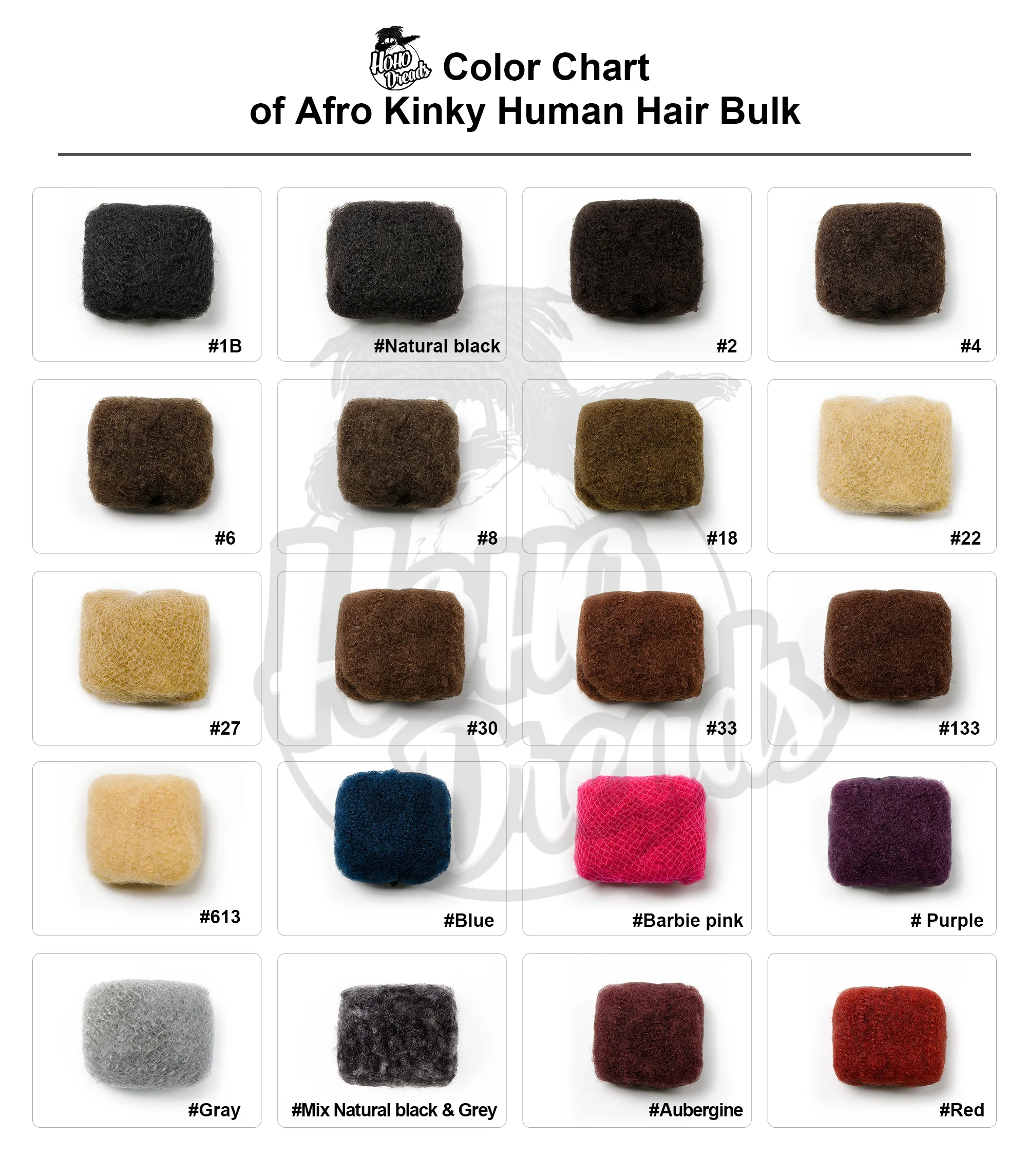 New packaging hair bulk Large volume price remains same Afro kinky human hair bulk wholesale for dreads cheveux humains