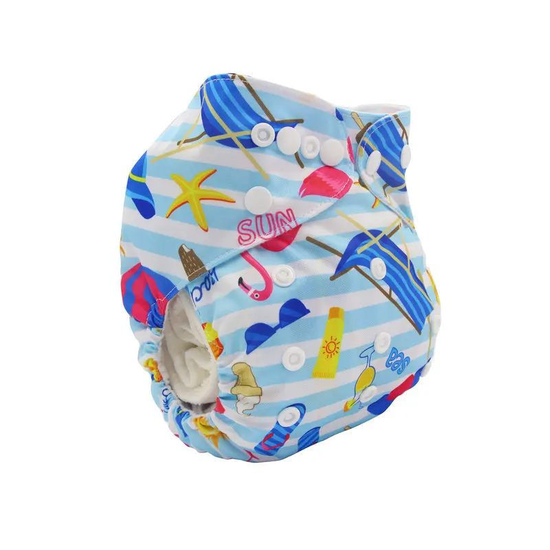 New Style Reusable Training Pants Washable Cloth Diapers Waterproof Pants With Leak-Proof Side