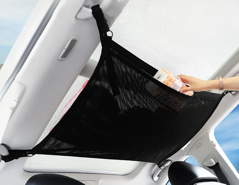  car backseat organ Pocket Plastic storage back seat organizer bag net pocket handbag
