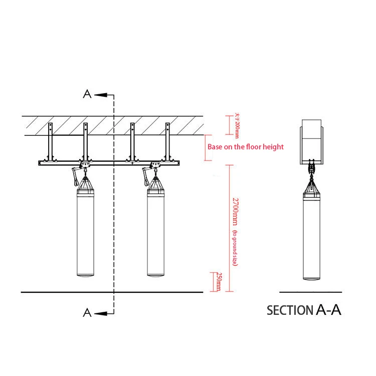 Heavy Punching Bag Ceiling Mount Punching Bag Rack