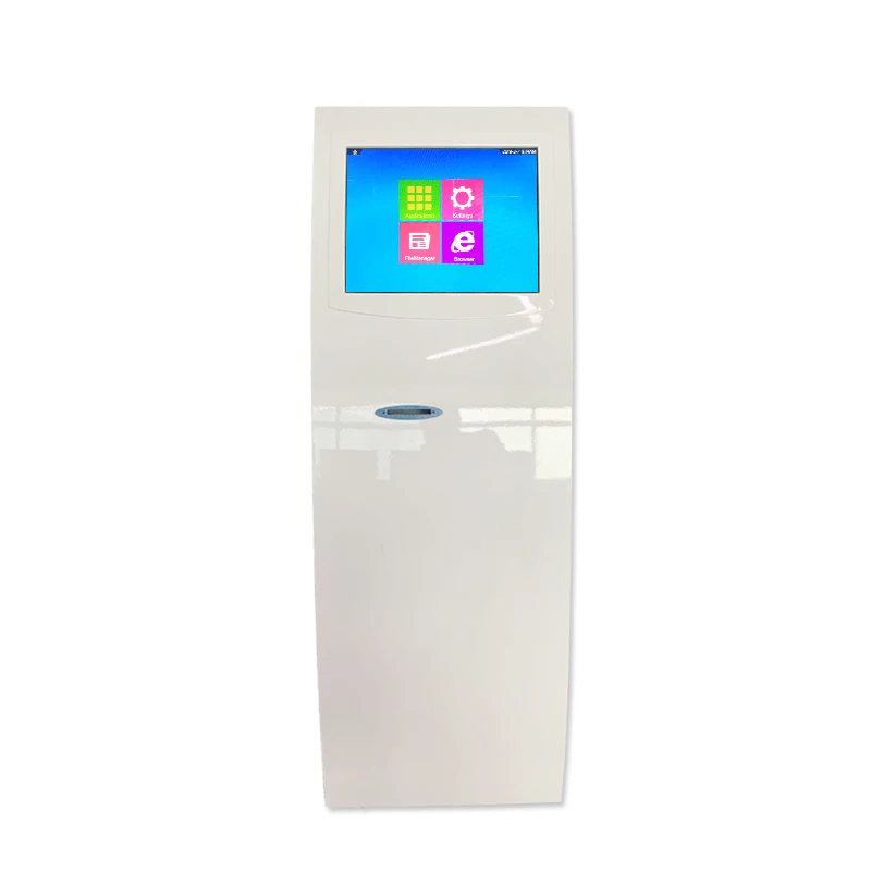 19 inch Bank electronic queue ticketing management system queue kiosk