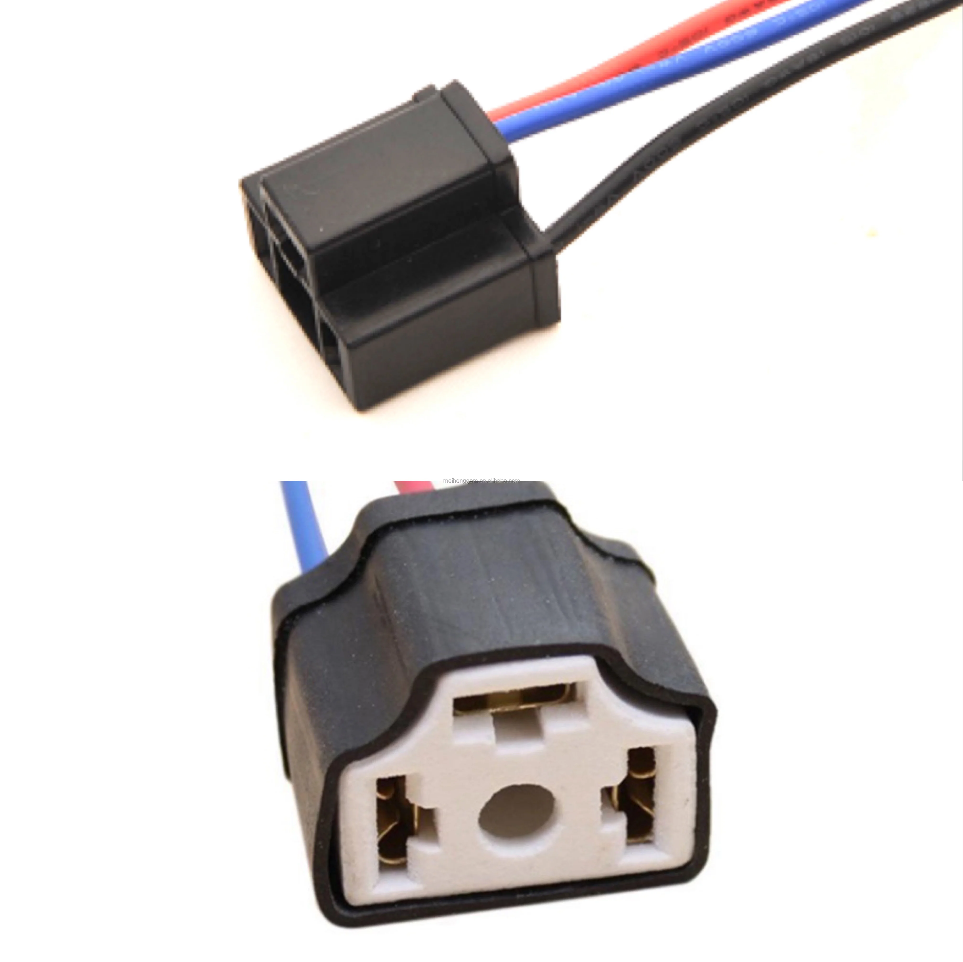 new 9003 Car Truck Female Ceramic Headlight Extension Connector Plug Light Lamp Bulb Wire Socket Adapter 9003