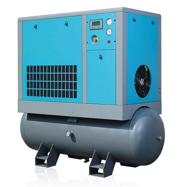 Pneumatic Low Noise high press Air Compressor Price screw air compressor for laser Rotary Screw Romania Canada Chile Australia