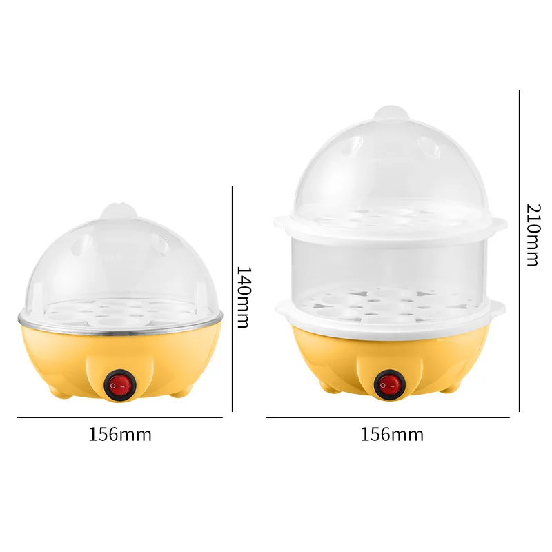 Double layer multi-function egg poacher Household egg steamer Stainless steel egg custard Mini breakfast machine Baby