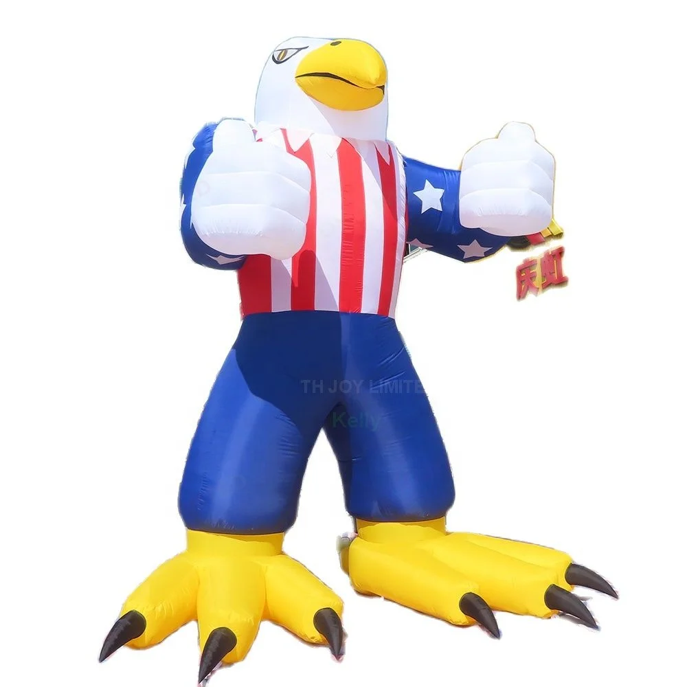 Free Shipping 6m 19ft High Giant Inflatable Eagle Model Ground Balloon for Sale