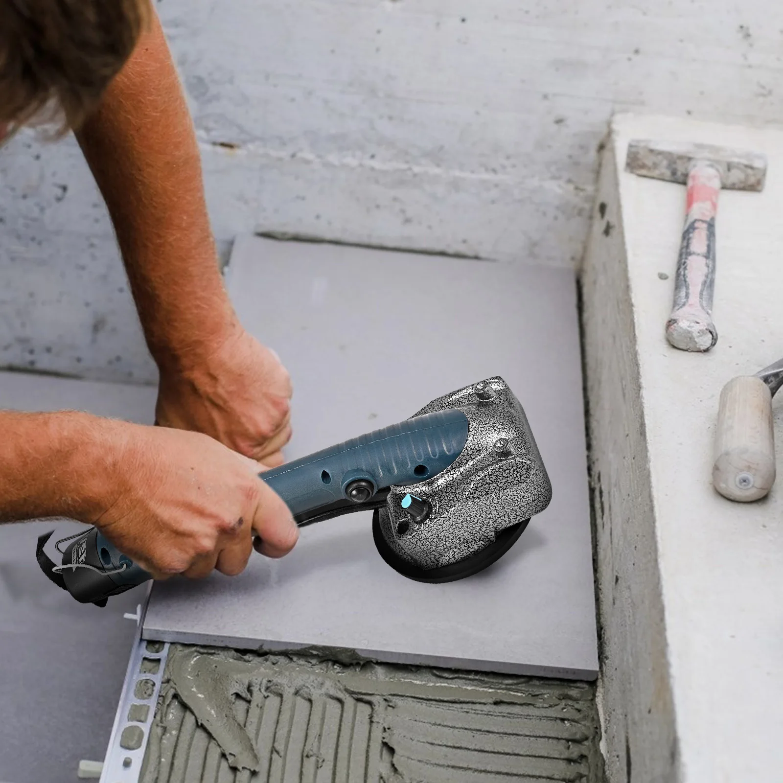 Electric Adsorption and Adjustable Handheld Wall Floor Tiles Ceramic Vibrator power Tiling Machine tools