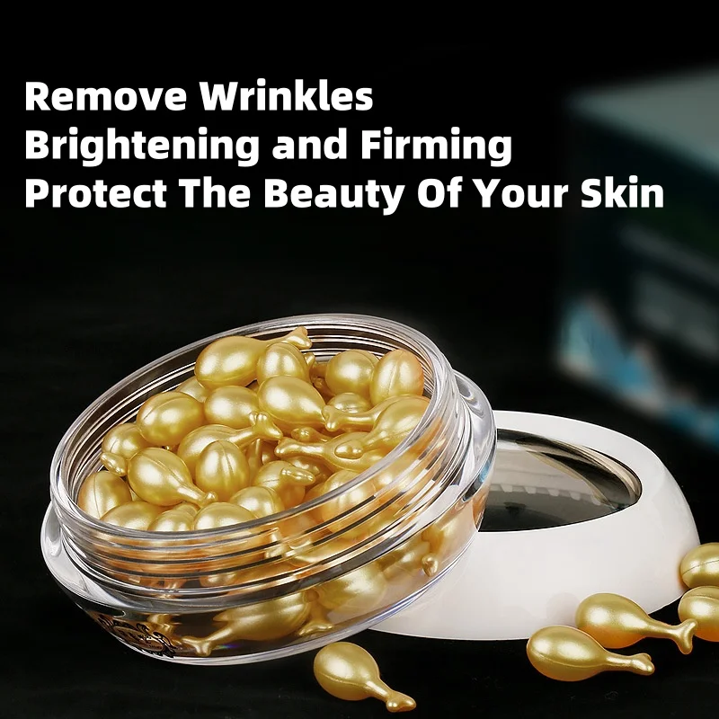 Wholesale Best Fullerene Sheep Placenta Serum Capsules Hyaluronic Acid Anti Wrinkle Whitening Facial Serum