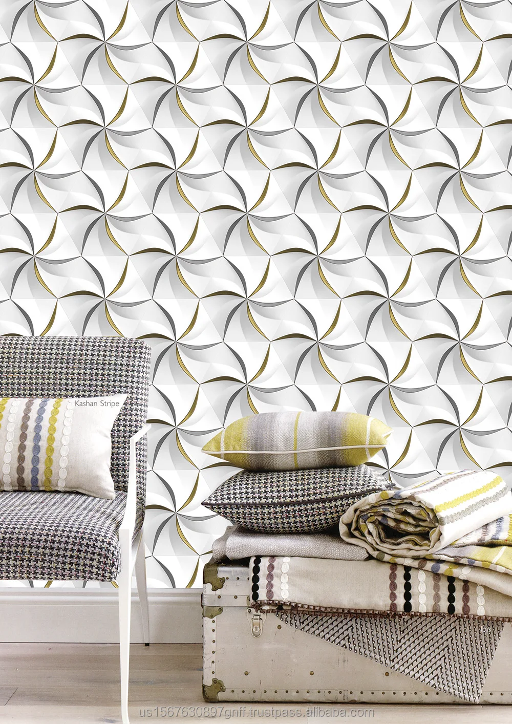 Hot Sale Modern 3D Suede Velvet  Wallpaper Custom Wholesale Papier Peint  Wallpaper Home Decoration Wallpaper For Wall