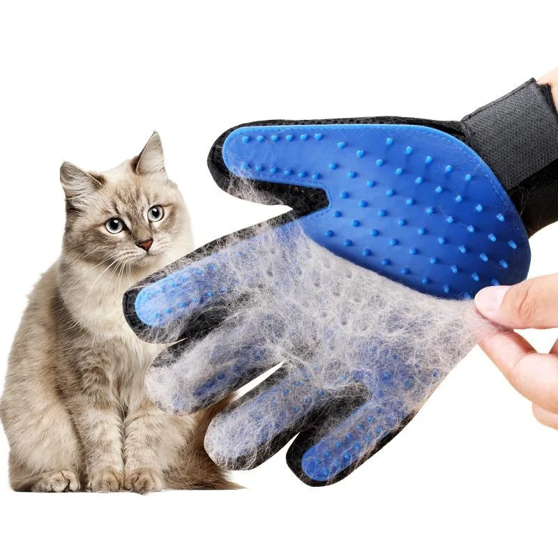 Pet Dog Hair Brush Comb Glove For Pet Cleaning Massage Glove For Animal Cleaning Cat Hair Glove Pet Grooming Supply