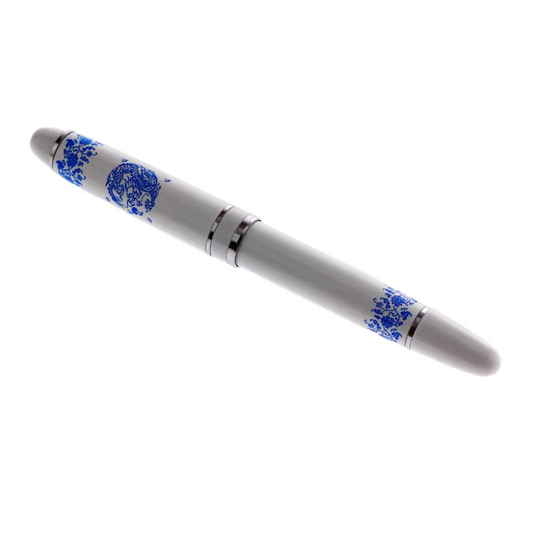 Ceramic Product Blue and white porcelain Pen With Book Mark And Key Ring for