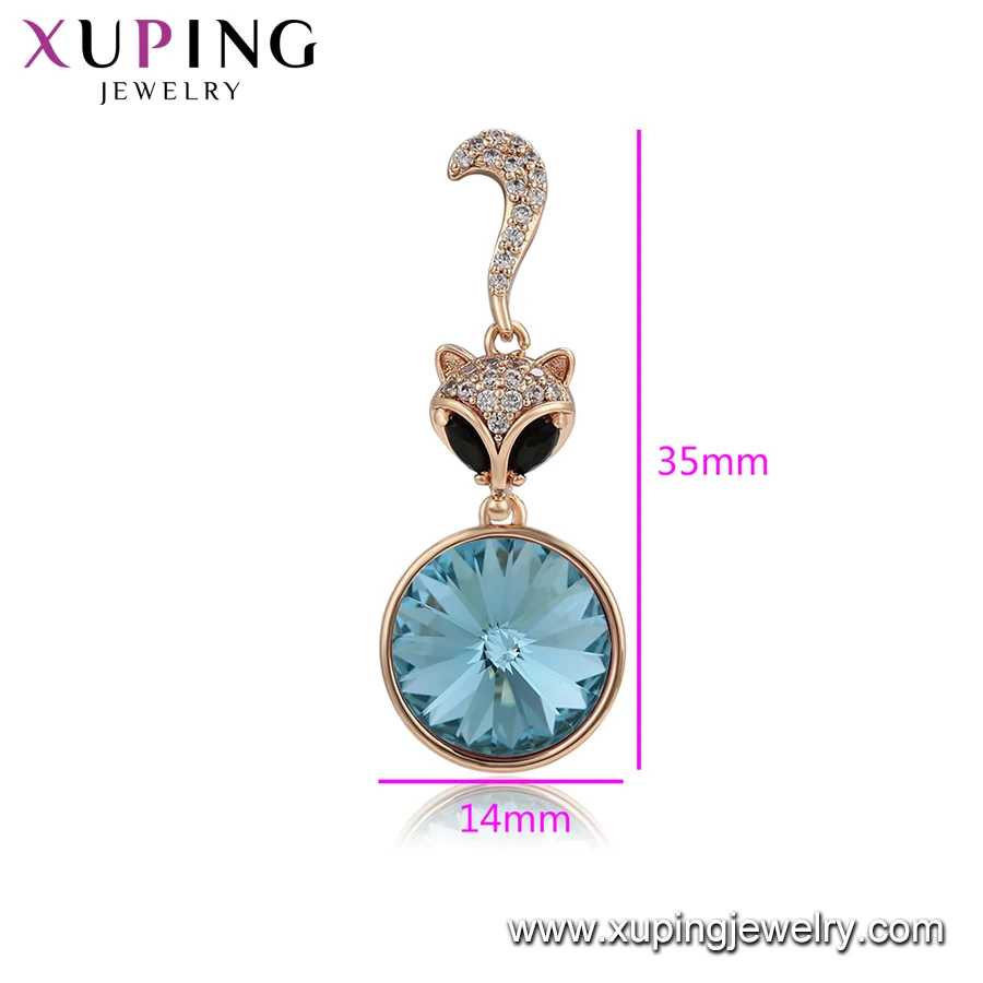 35464 xuping elegant gold pendants,crystal ,high quality sexy cat king pendants