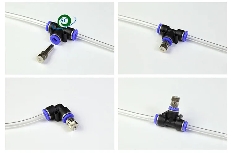 Pneumatic fittings PY/PU/PV/PE/HVFF/SA water pipes and pipe connectors direct thrust 4 to 12mm/ PU plastic hose quick couplings