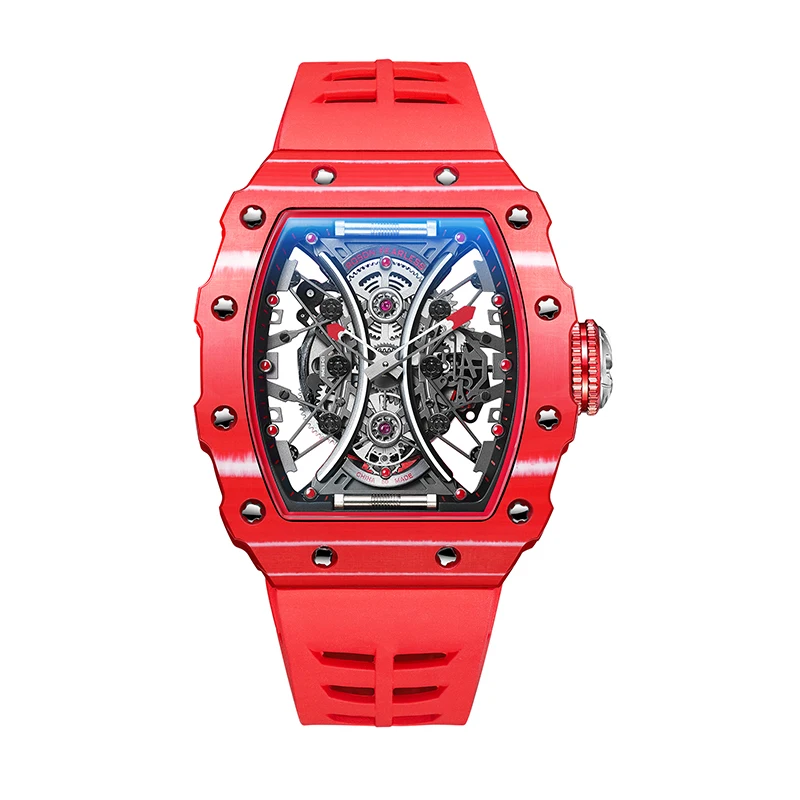 
RM watch high-quaity sapphire glass top quality high end waterproof automatic mens carbon fiber watch 