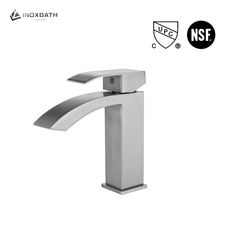 UPC waterfall sus304 griferia torneira cozinha sink mixer black brass bathroom faucet CUPC basin mixer tap