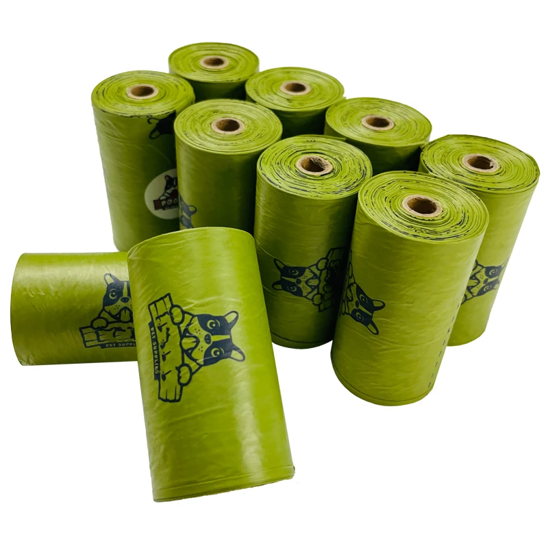 Customized Disposable Printing Pet Waste Bags For Dog Poop biodegradable dog poop bags