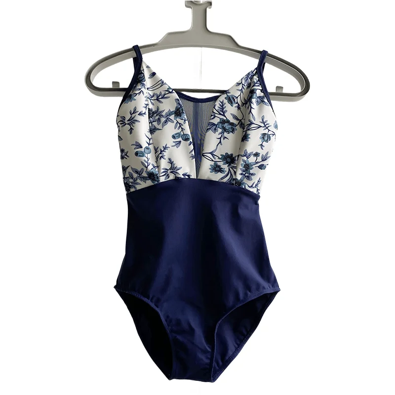 Natural breathable skin-friendly quick-drying suspenders leotards ballet leotard with chest pads
