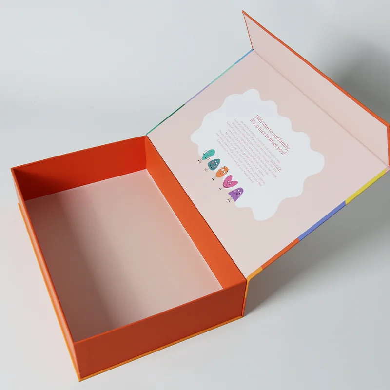 Colorful Kraft Magnetic Fold Gift Box Customizable Lipstick Cosmetic Box for iPhone Accessories Low MOQ
