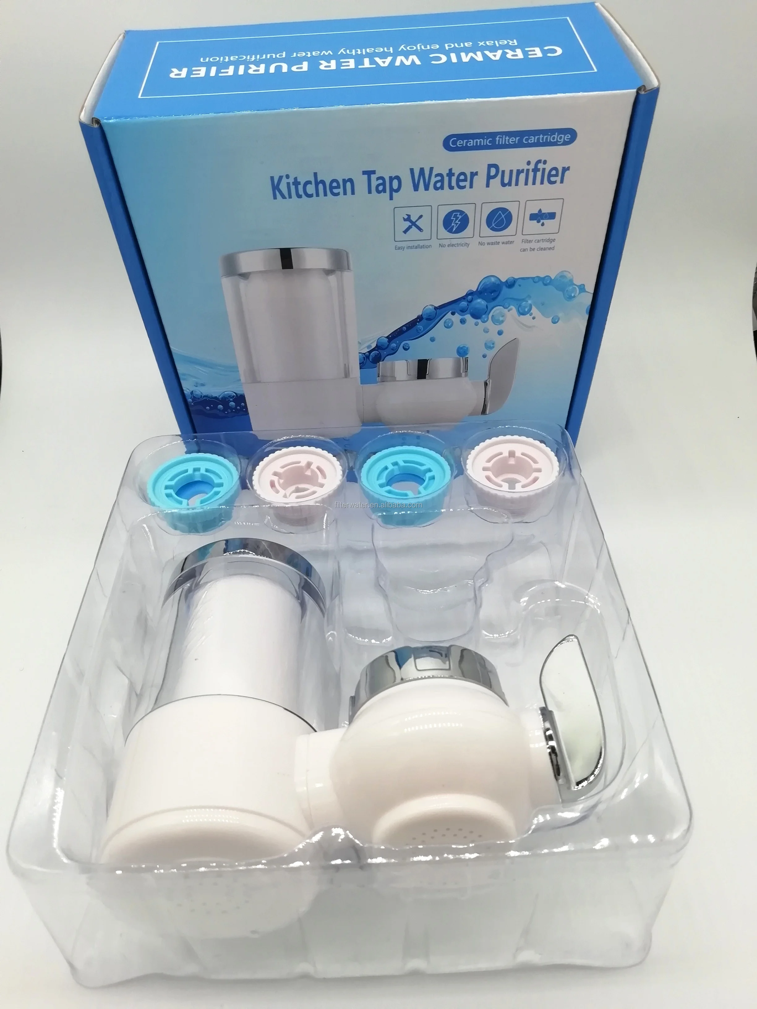 Activated Carbon and Ceramic  Water Purifier Faucet Water Filter Faucet Mini Kitchen Faucet Water Filter