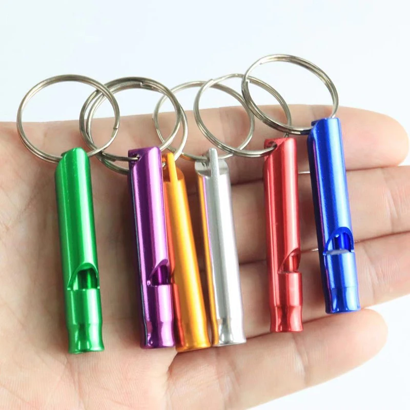 
multifunctional aluminum emergency survival camping hiking whistle for outdoor sport 