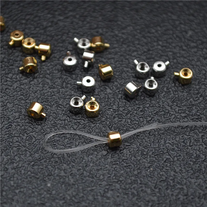 High Quality  Jewelry Making Craft Findings DIY Gold Platinum Crimp End Beads Stopper