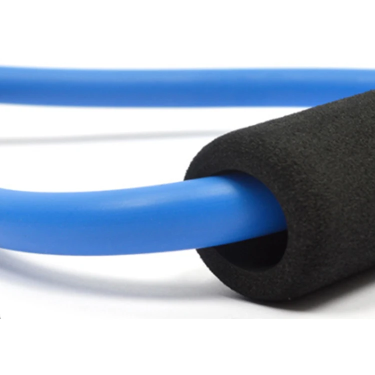 
Elastic Latex Chest Stretcher Resistance Exercise Tubing Exerciser With Foam Handle 