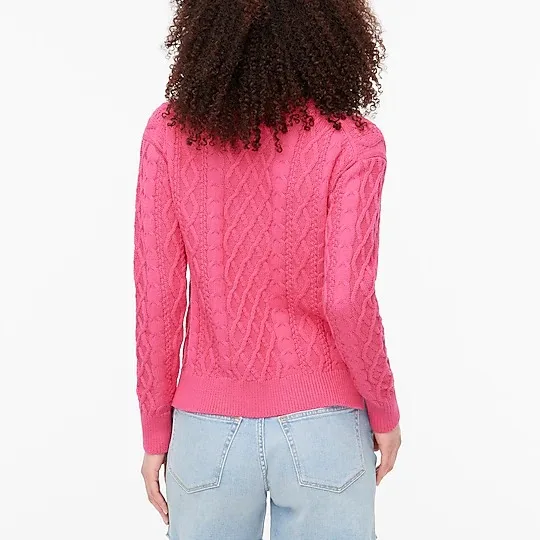 Factory  Wholesale Long Sleeve Crew Neck Sustainable Cotton Recycled Polyester Regular Hits Hip Sweater