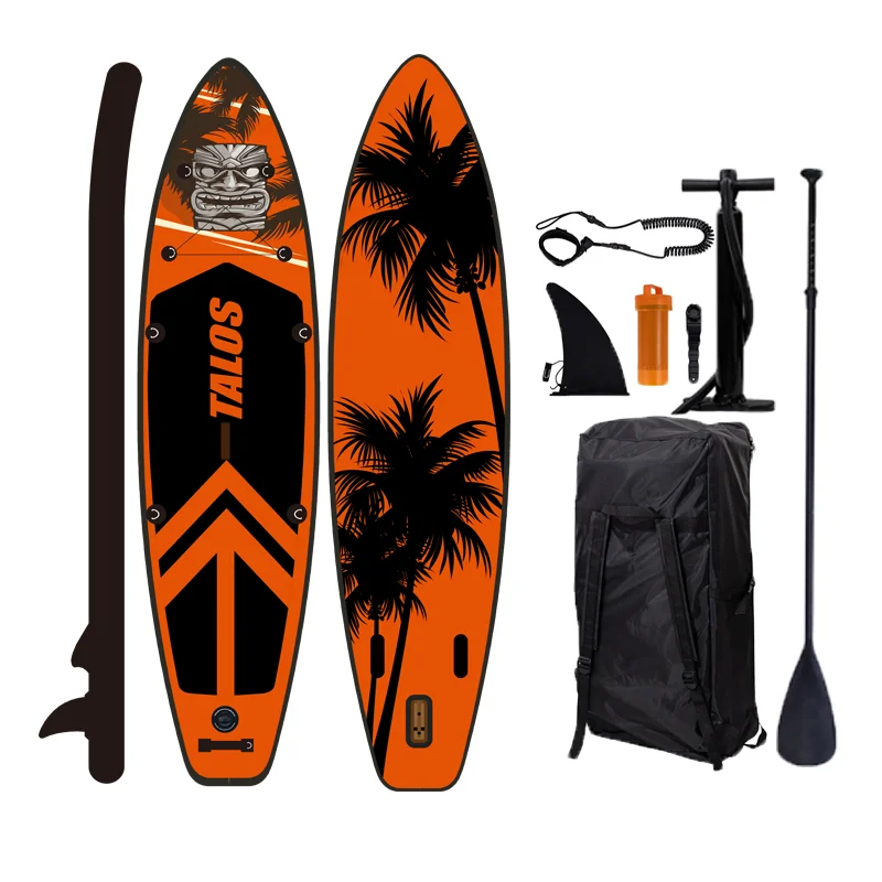 High quality OEM new design wooden inflatable sup board fishing single double stand up paddle board