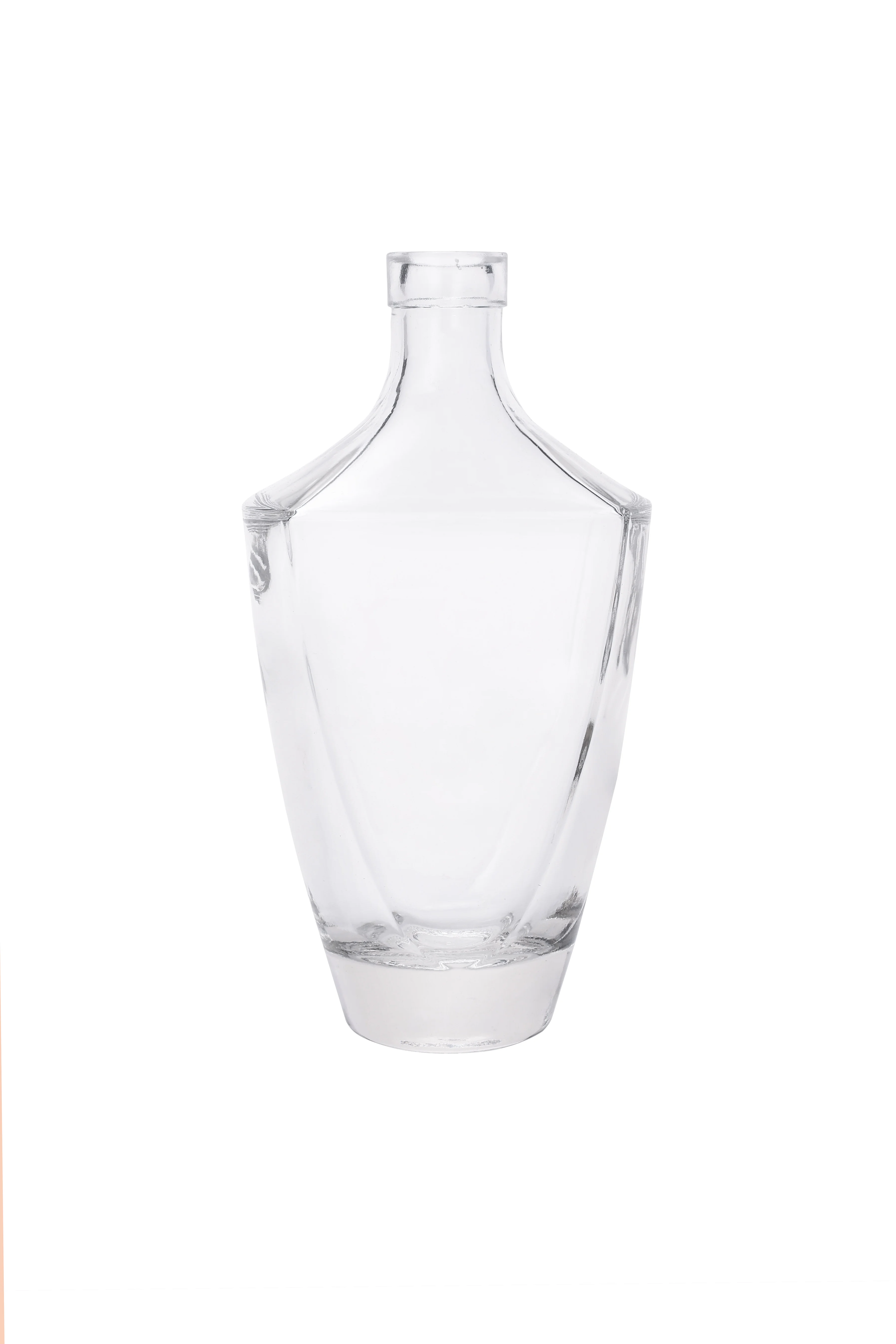 professional manufacture wholesale distillery normal base 700 ml 750 ml hot sale glass liquor bottle rum brandy with cap