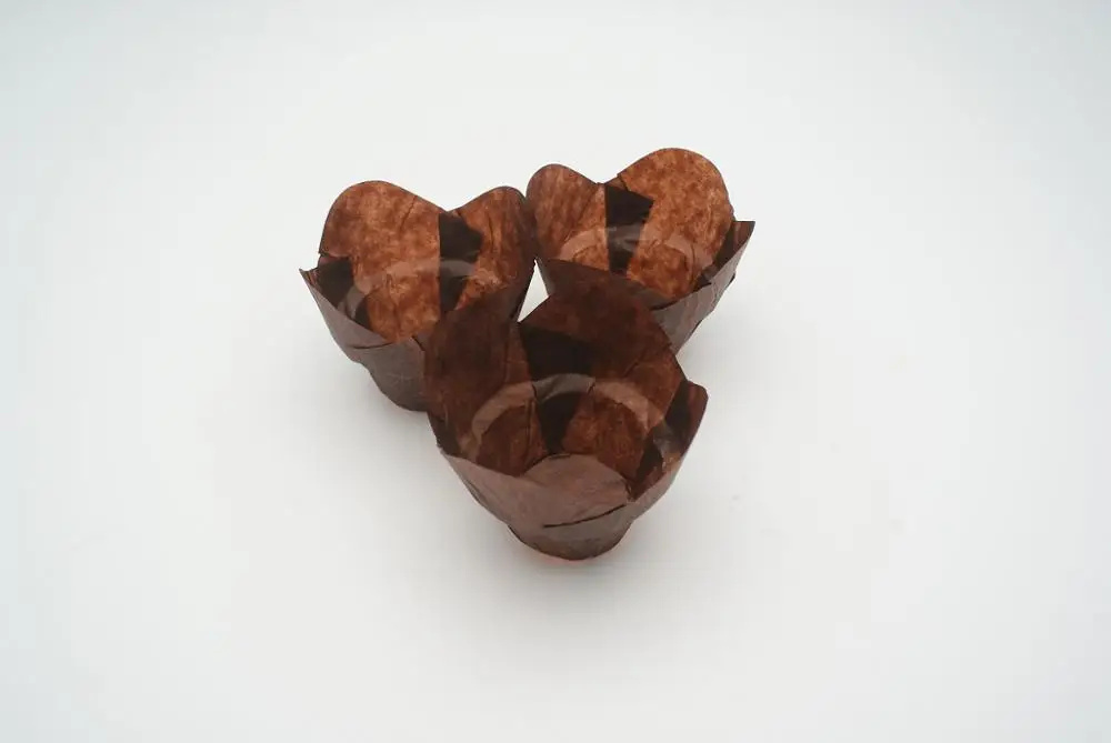 150*150*50 мм бытовые коричневые мини выпечки лотоса формочки для кексов чехол