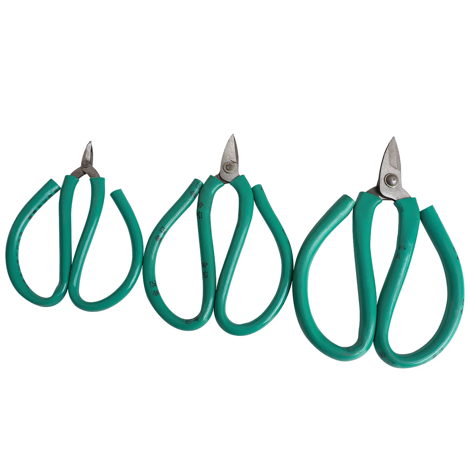 Green Handle Scissors Carbon Steel Short Nose Scissors Small, Medium And Large Gold And Silver Jewelry Tools