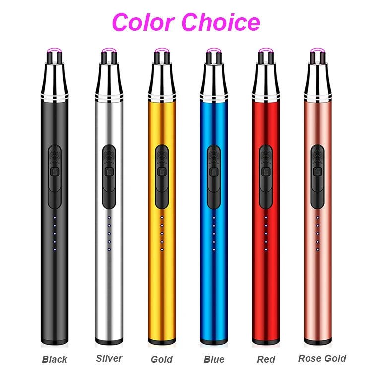 Portable Kitchen Lighter USB Rechargeable Windproof Gas Candle Lighter For Scented Candles