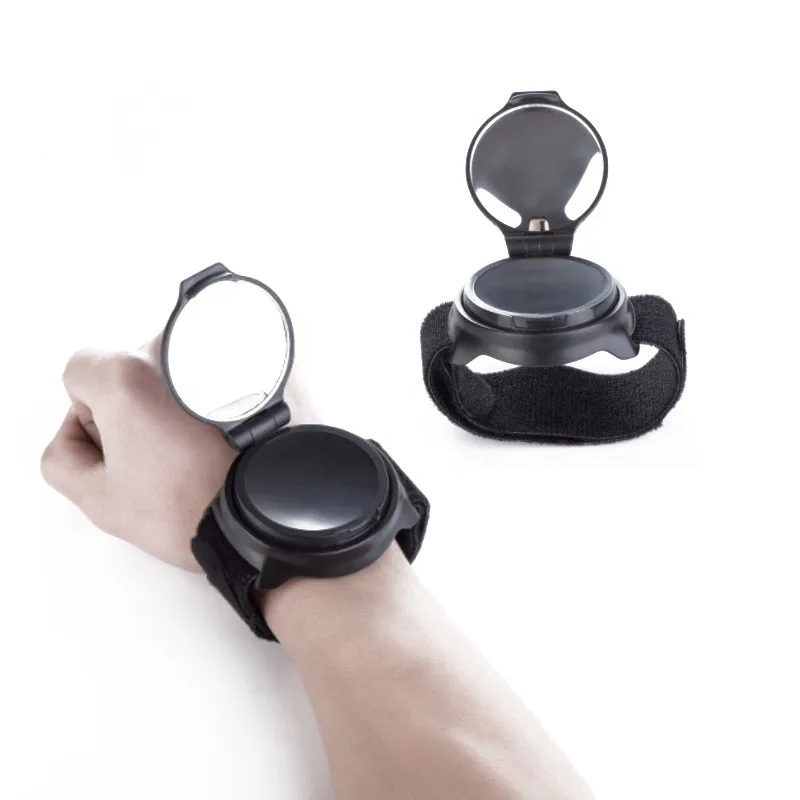 
Bike Rear View Mirror Adjustable Wrist Wear Bicycle Mirror Cycling Wristband Safety Back Rear View Mirror 