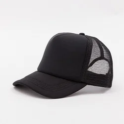 Wholesale hip hop Blank Custom Logo  Panel Sport Gorras Gorros embroidery cotton print Dad Baseball Mesh Foam Hat Trucker hat