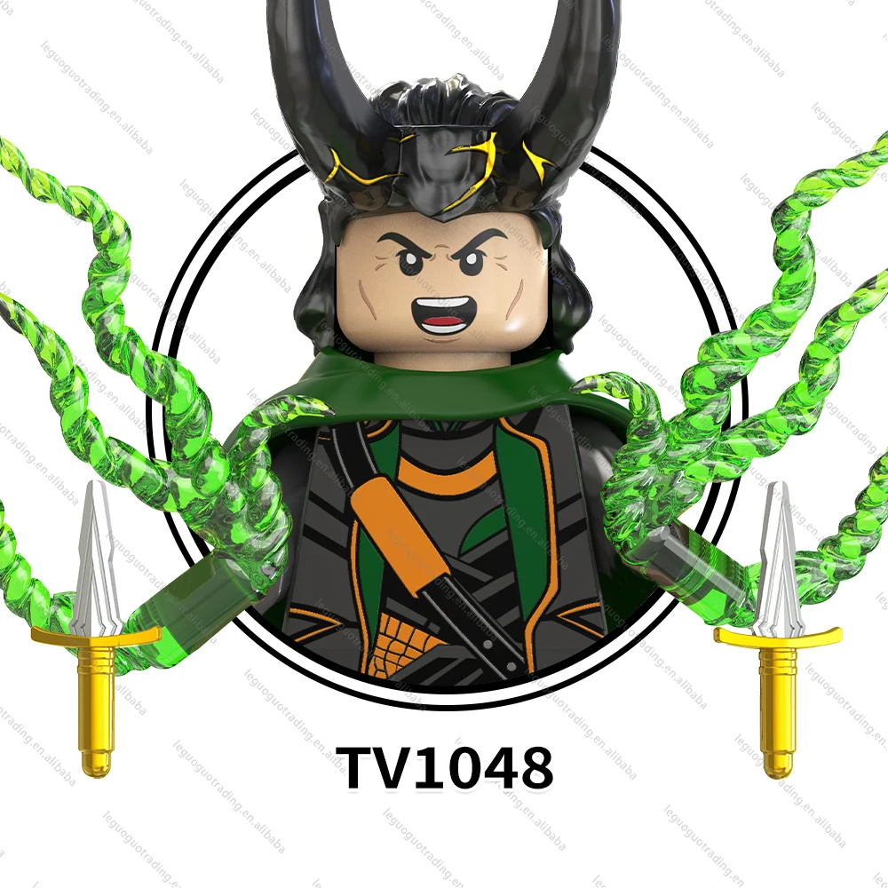 TV6206 Super Hero Characters Figures Anime Classic Kid Lron Loki Gift Children Juguetes DIY Building Block Sets Kids Toys