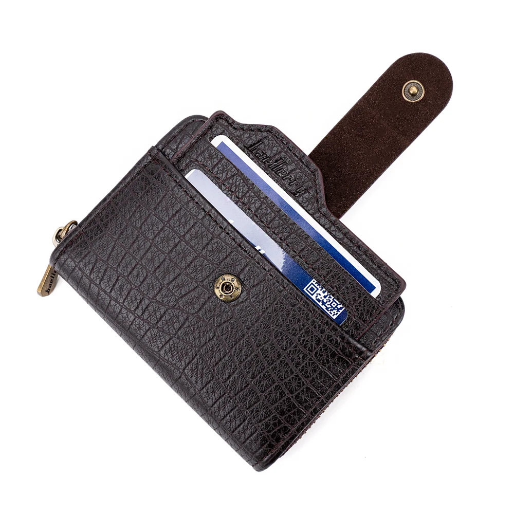 portefeuille homme cuir baellerry luxury wallet for men zipper Big Capacity wallet rfid blocking Credit Card business wallet